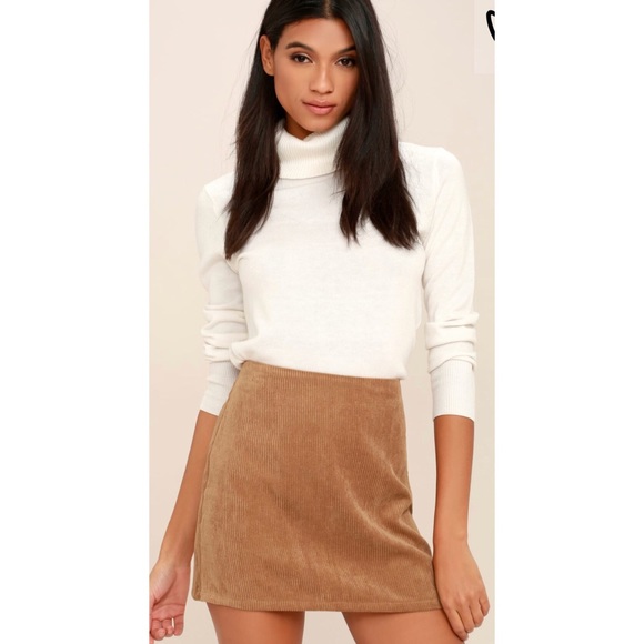 Lulus Dresses & Skirts - Lulu’s Head of the Class Brown Corduroy Mini Skirt